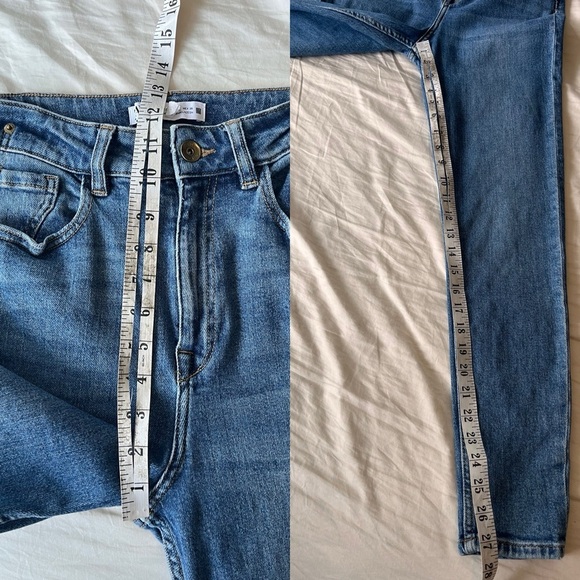 ZARA Basic High Waist Skinny Fit Jeans 4 - Picture 9 of 11